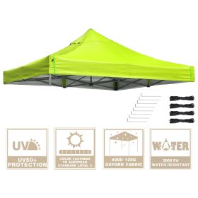 9.6ft x 9.6ft EZ Canopy Gazebo Top Replacement Green Glow