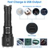 Waterproof Rechargeable Zoomable Super Bright LED Flashlight