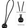 10pcs Black Bungee Ropes With Ball Set