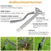 Camping Hammer Tent Reflective Ropes and Pegs Set