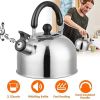 Camping Kitchen Stainless Steel Whistling Tea Kettle