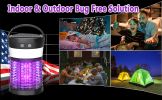 Solar Mosquito Killer Camping Lantern 4 Light Modes