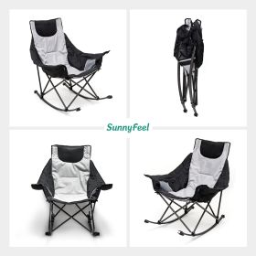 SUNNYFEEL Oversized Padded Recline Rocking Camping Chair