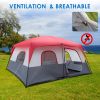 14 People Camping Tent Red And White