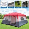 14 People Camping Tent Red And White