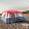 14 People Camping Tent Red And White