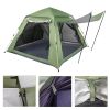 Spring Quick Open Four-Person Family Camping Tent Green