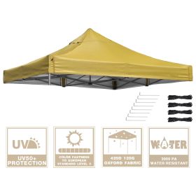 9.6' x 9.6' EZ Canopy Gazebo Top Replacement Mineral Yellow