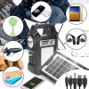 Portable Solar Power Generator w/Flashlight For Camping