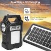 Portable Solar Power Generator w/Flashlight For Camping