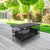 Lightweight Roll-up Aluminum Picnic Table w/ Carrying Bag