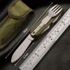 7 In1 Multi Foldable Tableware Stainless Steel  Fork Spoon Knife