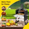 2-Layer Pizza Oven with Removable Cooking Rack, Folding Legs