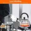 Camping Kitchen Stainless Steel Whistling Tea Kettle