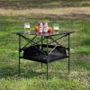 Set of 5, Folding Outdoor Camping Table and Chairs Set