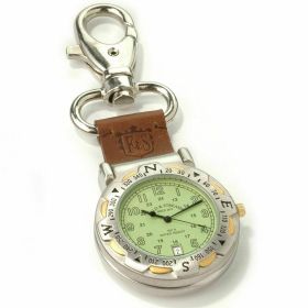 Field & Streaml Multi-Function Compass Leather Pocket Watch