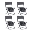 Set of 5, Folding Outdoor Camping Table and Chairs Set