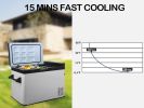 52q Car Refrigerator Mini Freezer DC12/24V, -7.6°F to 68°F