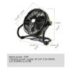 12V Camping Fan With LED Lights With 5200Ah Battery