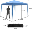 10 ft. Foldable Pop Up Canopy Tent with Carrying Bag