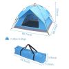 2-3 Person Outdoor Hydraulic Automatic Camping Tent, Blue