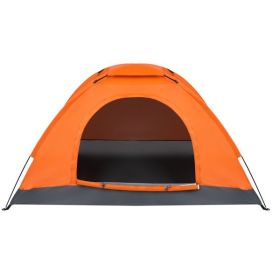 Orange1-Person Waterproof Camping Dome Tent