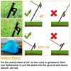 Camping Hammer Tent Reflective Ropes and Pegs Set