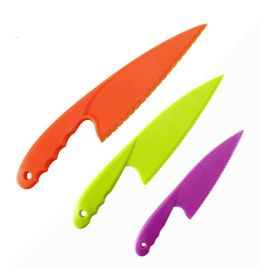 Plastic Kitchen Knife for Kids Safe Nylon Cooking Knives