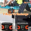 200W Peak Power Station With  Portable Solar Panel