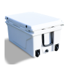 White Camping Portable Cooler 65QT Insulated Cooler Box