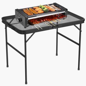 Foldable Aluminum Alloy Grill Stand / Camping Table Adj. Height