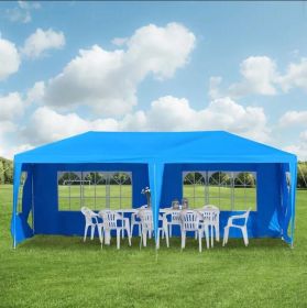 Large 10' x 20' Canopy Party Tent w/ 4 Window Side Walls