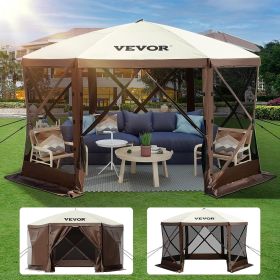 VEVOR 10'x10', 6 Sided Pop-up Canopy Screen Tent