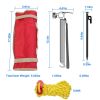 Camping Hammer Tent Reflective Ropes and Pegs Set