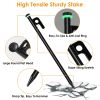 Camping Hammer Tent Reflective Ropes and Pegs Set