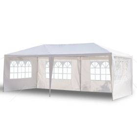 3m x 6m Four Sides Waterproof Tent with Spiral Tubes White