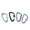 D Shape Aluminum Carabiner Clips 5 Pack