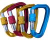 D Shape Aluminum Carabiner Clips 5 Pack