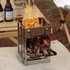 Wood Burning Camp Stove Stainless Steel Folding Camp Stove