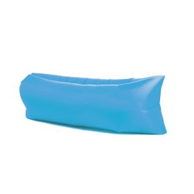 Inflatable Lounger, Lazy Inflatable Sofa Traveling Camping (Color: Blue)