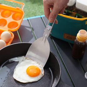 Outdoor Camping Stainless Steel Folding Frying Spatula (select: Rice Spatula)