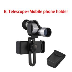 HD Night Vision Mini Zoom Monocular 8x20 w/ Phone Holder (Color: B)