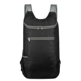 Lightweight Backpack For Camping; Hiking and Cycling (Color: black)