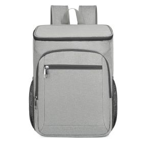 Waterproof Leakproof Insulated Outdoor Cooler Backpack (Color: Gray)