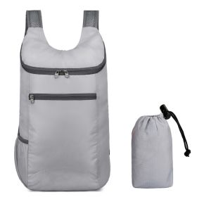 Lightweight Backpack For Camping; Hiking and Cycling (Color: Grey)