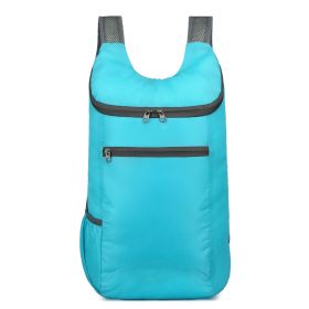 Lightweight Backpack For Camping; Hiking and Cycling (Color: Light Blue)