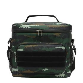 Waterproof Camouflage Insulated Camping Lunch Bag (Color: Rainforest Camouflage)