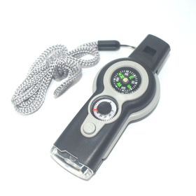 7 In 1 Multi-function Emergency Survival Tool (Color: Grey-white)