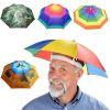 Portable Rain Hat Outdoor Folding Umbrella Fishing Sun Shade