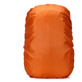 60L Waterproof Backpack with Dust and Rain Cover (Color: Orange)